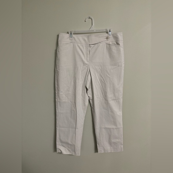 Talbots Curvy Fit Ankle Pants Size 12 New Tan Beige Classic Career Casual - Picture 1 of 8